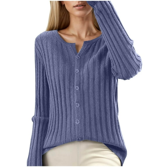 Elegant Everyday Long Sleeve Knit Cardigan For Women Soft Slim Fit Round Neck Pullover Comfortable And Stylish Wear Women Casual Dress Sweater Long Sleeve Hoodie Womens Long Hooded Sweatshirt