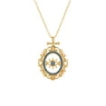 thumbnail image 1 of Elegant Evil Eye Pendant Necklace, Gold Chain with Boho Trendy Enamel Minimalist Charm for Protection & Style Dainty Fashion Statement Layering Jewelry for Women, 1 of 6