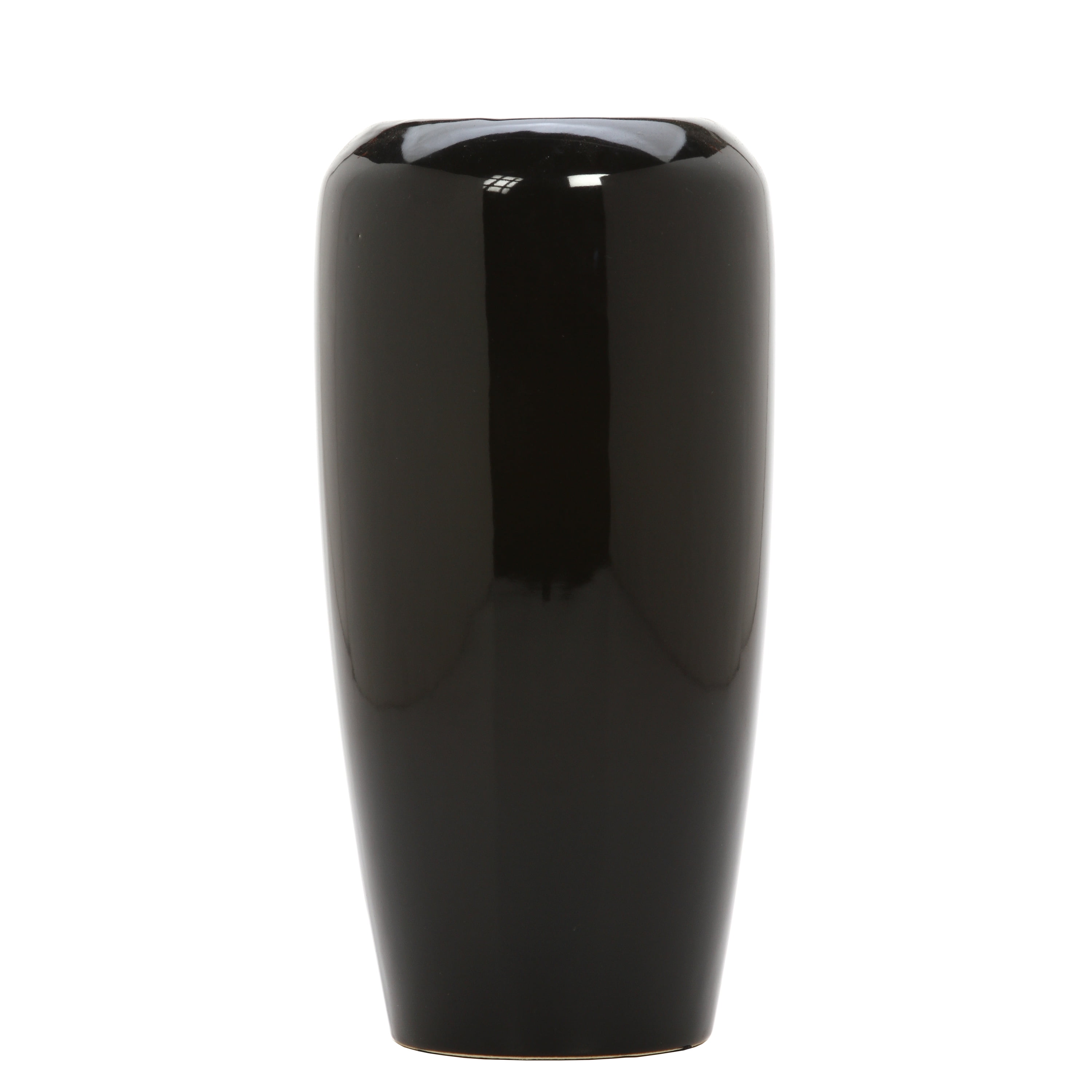 Elegant Expressions by Hosley Traditional Shape Ceramic Vase, Black
