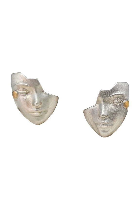 Elegant Face Pattern Studs Alloy Jewelry Versatile for Women Casual Party Occasions