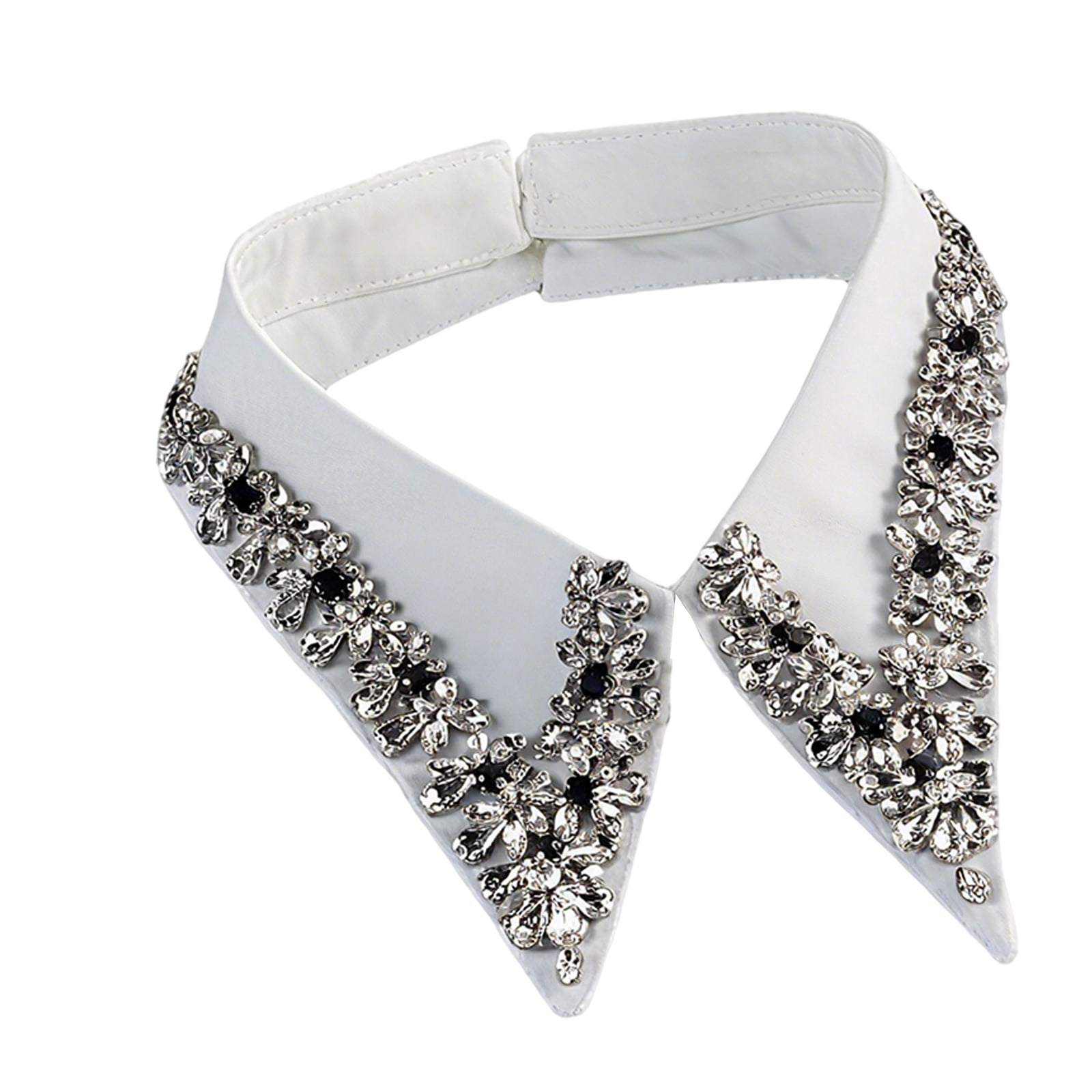 Elegant False Collar Accessory With Rhinestones Accents Fashion ...