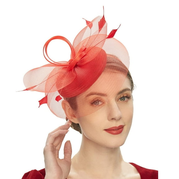 Elegant Fascinator Hat 20s Tophat All-match for Bride Wedding Party