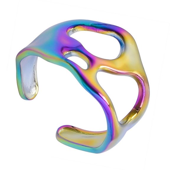 Elegant Fashion Jewelry Ring Alloy Texture Modern Unisex Jewelry Everyday Wear