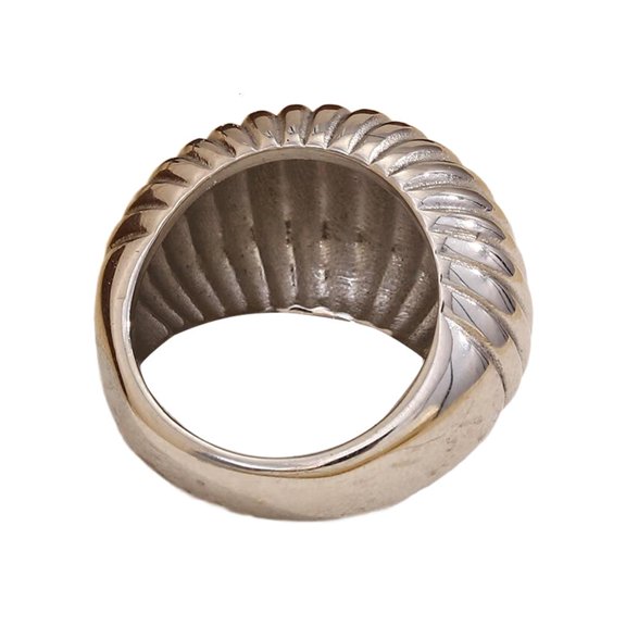 Elegant Fat Bread Style Ring with Gold or Silver Plating for Parties Gatherings