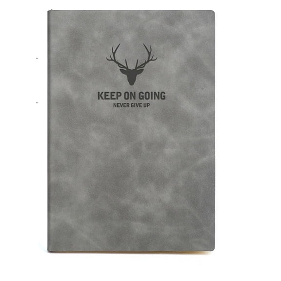 Elegant Faux Leather Hard Cover B5+A5+A6 Executive Notebook Travel Diary, 3pcs Grey-for Work & Note Taking,