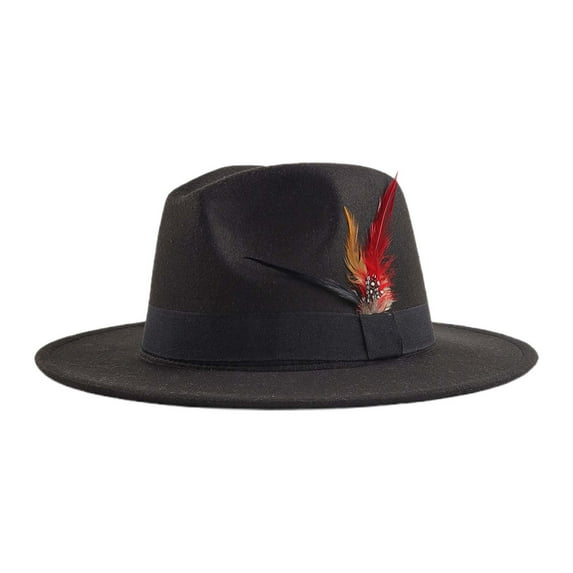 Elegant Feather Sun Hat With Wide Brim For Women For Daily Wear And Festive Celebrations