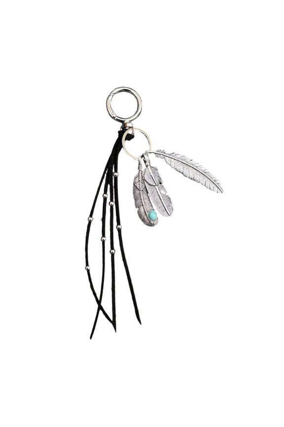 Elegant Feather Tassels Keychain Lightweight Alloy Accessory For Bags Gift