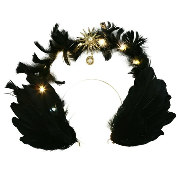 Elegant Feather Tiaras Hair Accessory Party Wedding Christmas Decoration