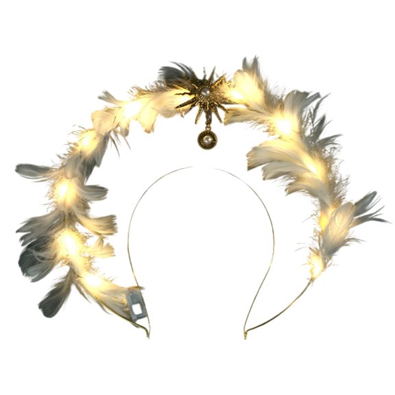Elegant Feather Tiaras Hair Accessory Party Wedding Christmas Decoration