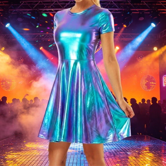 Elegant Female Space Dress For Events And Performances