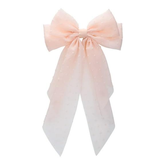 Elegant Feminine Long Tail French Knot Headband Satin Like Bow Hair Accessory For Stunning Emphasis