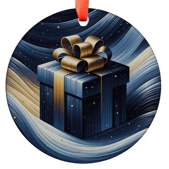Elegant Festive Present Ornaments, Premium Holiday Decor, Luxury Gift Box Decoration, Unique Christmas Decor, Exquisite Gift Tags, Holiday Keepsake, Xmas Tree Hanging Decoration, S