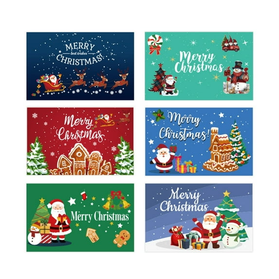 Elegant Festives Season Greeting Card Set with Envelope Stickers Creative Gift