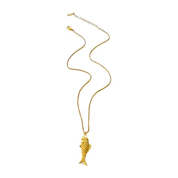 Elegant Fish Designs Necklace Stainless Steel Lightweight Chain For Daily Wear