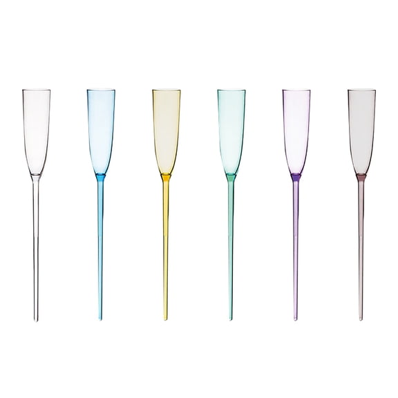 Elegant Floating Champagne Flutes Pool Party Drinkware Set Glasses For Outdoor Celebrations And Aquatic Events 6PCS