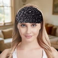 thumbnail image 1 of Elegant Floral Beaded Wide Headbands Set For Women Fashion Hair Accessories Stylish Comfortable Headband Daily Wear, 1 of 3
