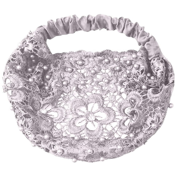 Elegant Floral Beaded Wide Headbands Set For Women Fashion Hair Accessories With Casual Attire