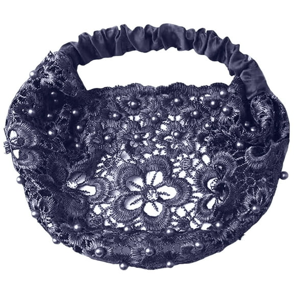 Elegant Floral Beaded Wide Headbands Set For Women Fashion Hair Accessories With Casual Attire