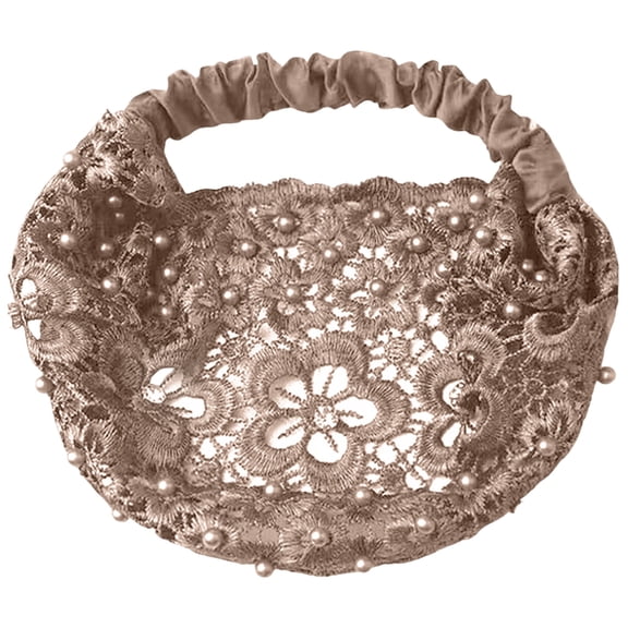 Elegant Floral Beaded Wide Headbands Set For Women Fashion Hair Accessories With Casual Attire