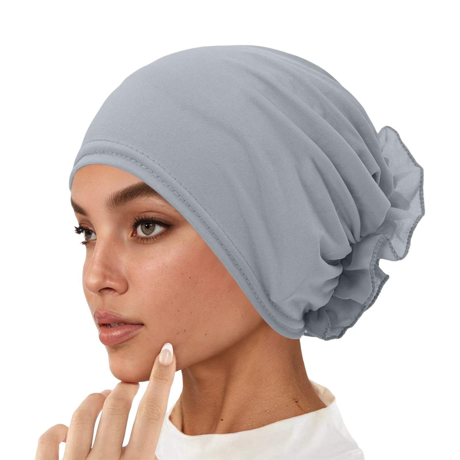 Elegant Floral Lace Hijab Cap Fashion Hair Band Under Scarf Inner ...
