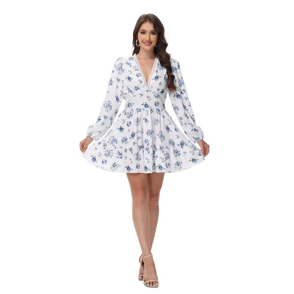 Elegant Floral Mini Dress