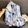 thumbnail image 1 of Elegant Floral Printed Satin Scarf, Versatile Shawl Wrap for Women,90-180cm,4, 1 of 59