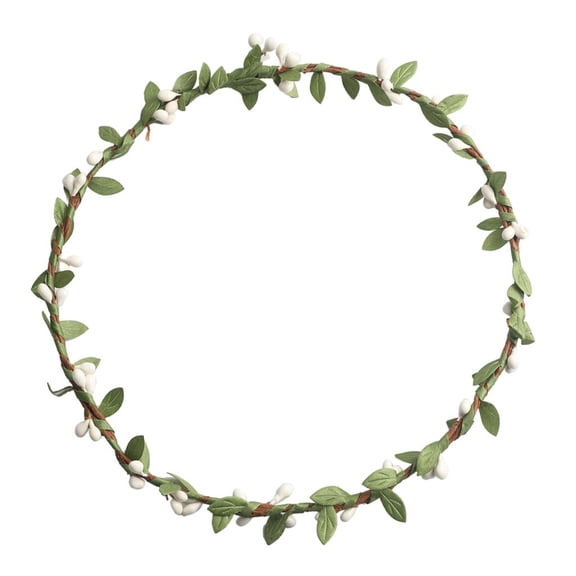 Elegant Floral Wreath Hair Wreath Headband Hair Band Headband with for Party And Daily White