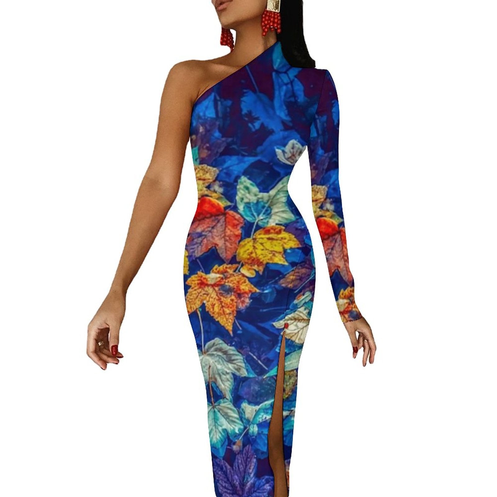 Yellow Flowery Long Dress