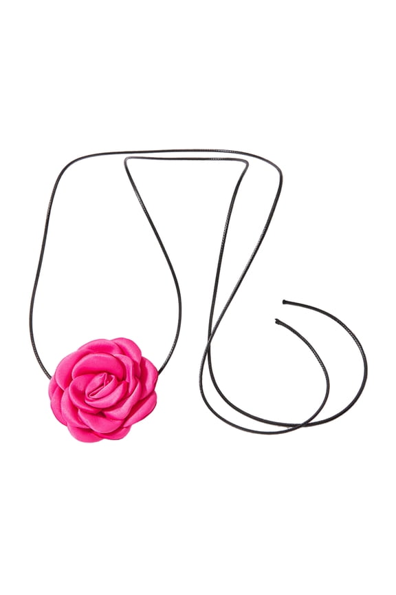 Elegant Flowers Chokers Necklace bracelets Long Rope Collar Necklace Lace up Neck Chain Temperament Jewelry Clavicle Chain