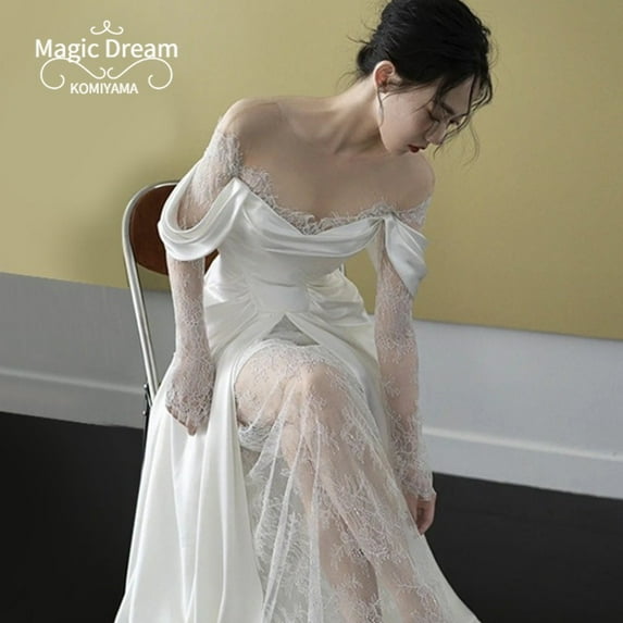 Elegant French-Inspired Evening Dress, Sexy & Graceful for Wedding & Party