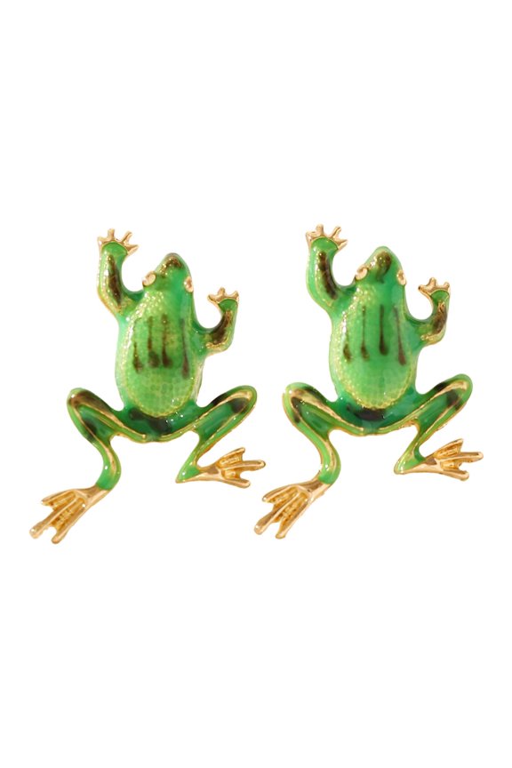 Elegant Frogs Earrings Fun and Playful Fashion Jewelry Trendy Accessories Fashionable Alloy Accessory For Outfits