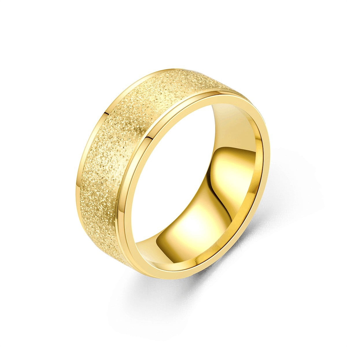 Elegant Frosted Couple Ring in Adjustable Size for Fashion Enthusiasts ...
