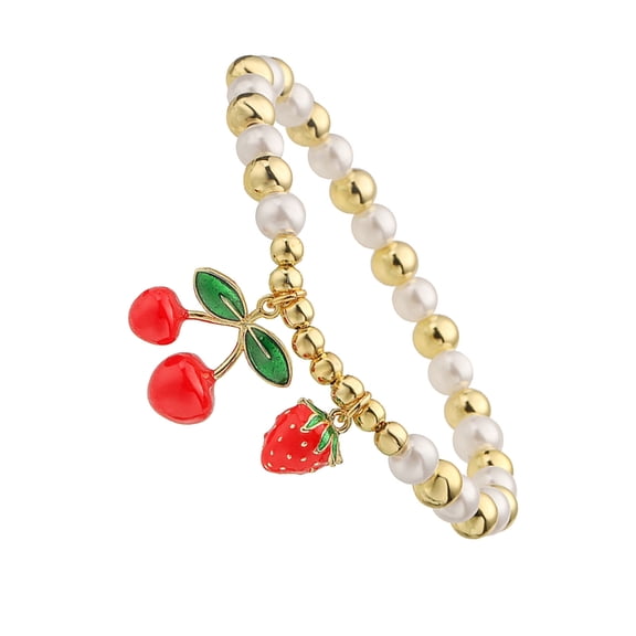 Elegant Fruit Bracelet Handmade Beaded Jewelry Unique Statement Bracelet Suitable for Daily Use and Festive Gatherings