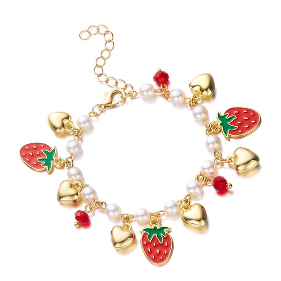 Elegant Fruit Handmade Jewelry Unique Heart Statement Suitable for Daily Use and Festive Gatherings