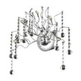 thumbnail image 1 of Elegant Furniture Astro 5 light Chrome Wall Sconce Clear Royal Cut Crystal, 1 of 1