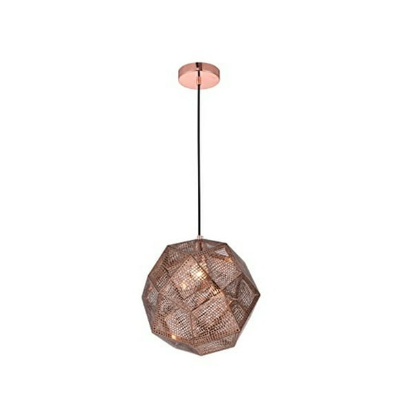 Elegant Furniture Kronos 1 Light Copper Pendant