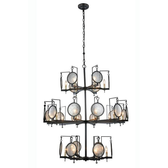 Elegant Furniture & Lighting 1490G42BZ Twilight Bronze Pendant Lamp- 50 x 42 in.