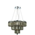 thumbnail image 1 of Elegant Furniture Maxime 9 light Chrome Chandelier Golden Teak (Smoky) Royal Cut Crystal, 1 of 1