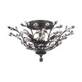 thumbnail image 1 of Elegant Furniture Orchid 6 light Dark Bronze Flush Mount Clear Elegant Cut Crystal, 1 of 1