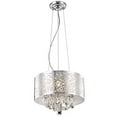 thumbnail image 1 of Elegant Furniture Prism 3 light Chrome Pendant Clear Royal Cut Crystal, 1 of 2
