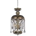 thumbnail image 1 of V7803D11GT/RC-Elegant Lighting-Rococo - Three Light Pendant Golden Teak Smoky Royal Cut Golden Teak, 1 of 2