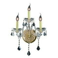 thumbnail image 1 of Elegant Furniture Verona 3 light Gold Wall Sconce Clear Elements Crystal, 1 of 2