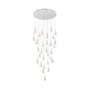 Elegant Furniture and Lighting Amora 42 inch Crystal Chandelier in Chrome