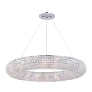 Elegant Furniture and Lighting Paris 18 light Chrome Chandelier Clear Royal Cut Crystal