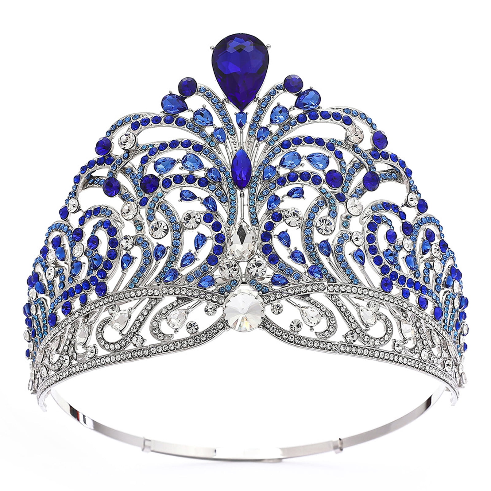 Elegant Gemstones Crowns Beauty Pageant Crowns Fashionable Women Alloys ...