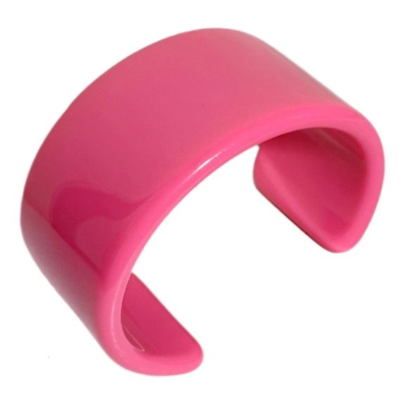 Elegant Geometry Wide Cuff Bracelets for Women in Vibranting Resin Acrylic