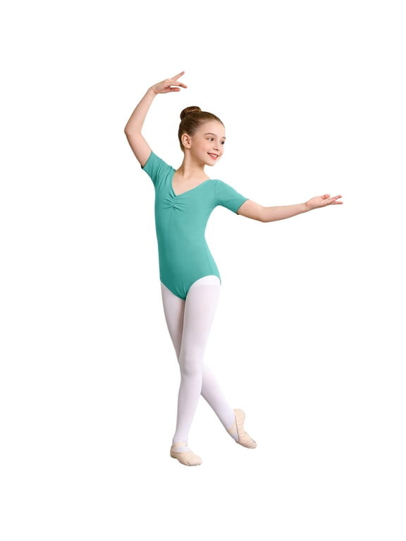 Elegant Girls Dance Jumpsuit For Ballet Practice Comfortable Fit Easy Snap Front Summer Stage Outfit Toddler Youth Leotard Bodysuit