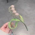 thumbnail image 1 of Elegant Girls Women Lily Metal Hair Claw Clip New Large Geometric Ponytail Braid Shark Clip Fashionable Female Headdress, 1 of 1