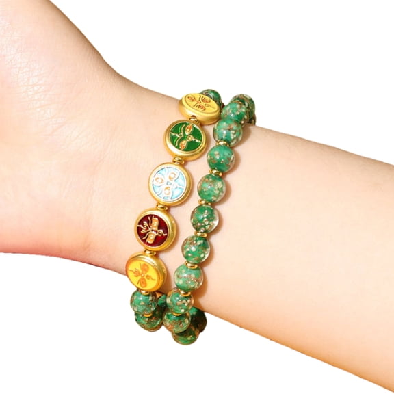 Elegant Glass Bead Bracelet with Unique Designs Accessory for Gifting and Making a Statement Pieces Evening Event