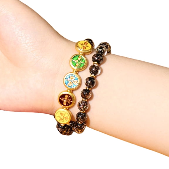 Elegant Glass Bead Bracelet with Unique Designs Accessory for Gifting and Making a Statement Pieces Evening Event